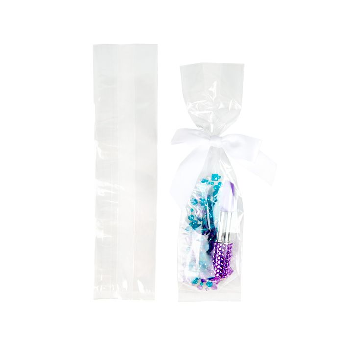 Sac à soufflet transparence cristalline 6.4x5.1x24.8cm (100 pièces) [FDAGB10]