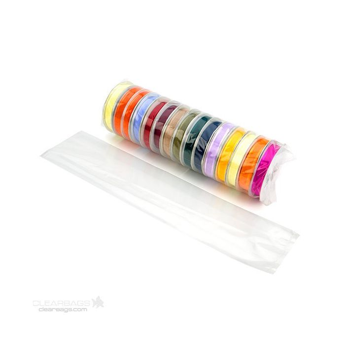 Sac à soufflet transparence cristalline 10.2x5.4x45.7cm (100 pièces) [GB16]