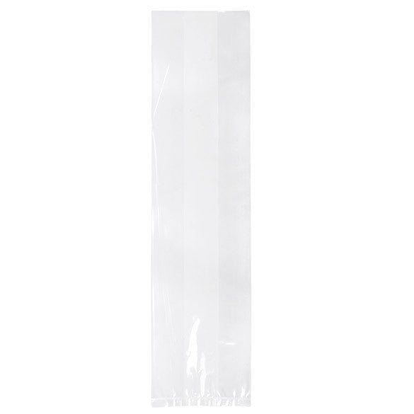 Sac à soufflet transparence cristalline 15.2x10.2x61cm (100 pièces) [GB20]