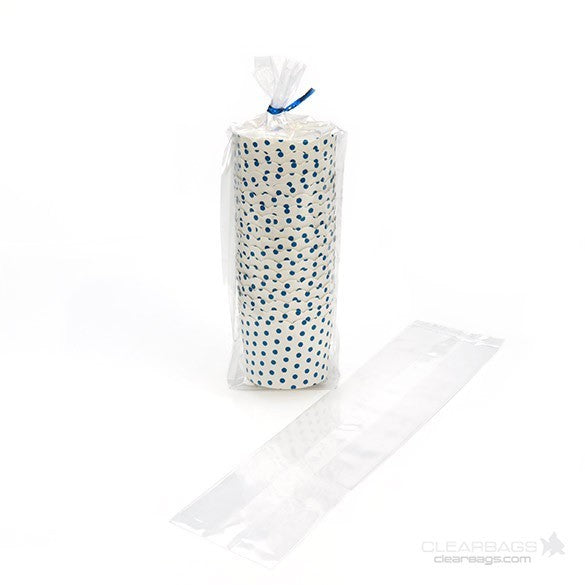Sac à soufflet transparence cristalline 6.4x5.1x24.8cm (100 pièces) [GB22]