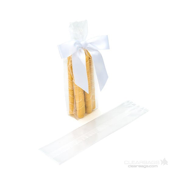Sac à soufflet transparence cristalline 5x3.8x20.3cm (100 pièces) [GB9]