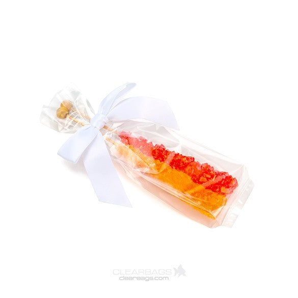 Sac à soufflet transparence cristalline 5x3.8x20.3cm (100 pièces) [GB9]