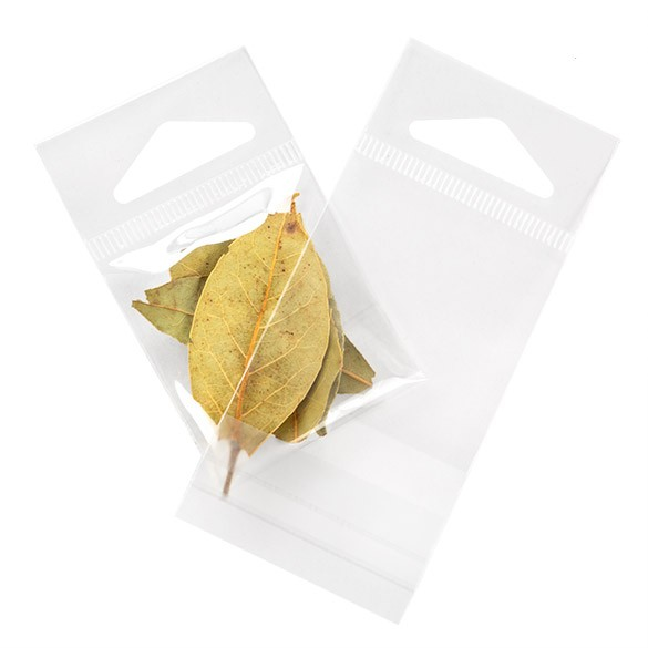 Sachet à trou de suspension refermable à transparence cristalline 4.5x4.5cm (100 pièces) [HB1]