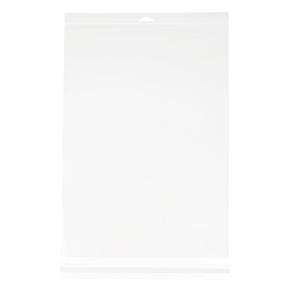 Sac transparent à suspension, 34.1x48.9cm + Rabat (100 Pieces) [HB1319]