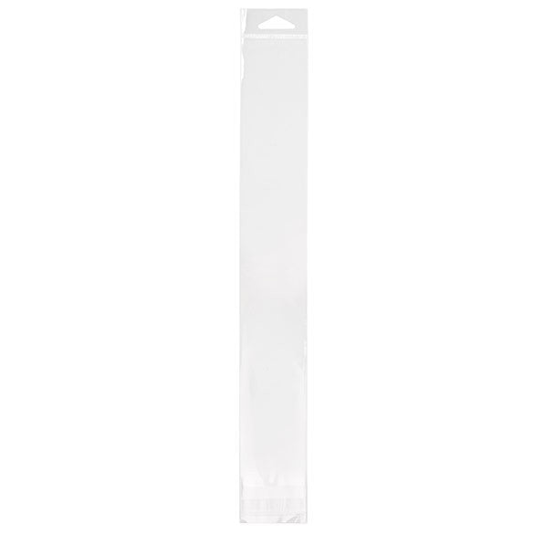 Sachet à trou de suspension refermable à transparence cristalline 5.1x35.6cm (100 pièces) [HB214]