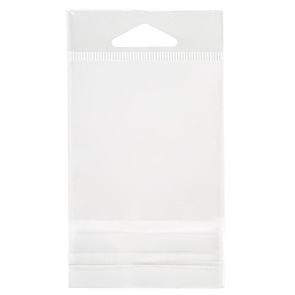 Sachet à trou de suspension refermable à transparence cristalline 7x7cm (100 pièces) [HB22]