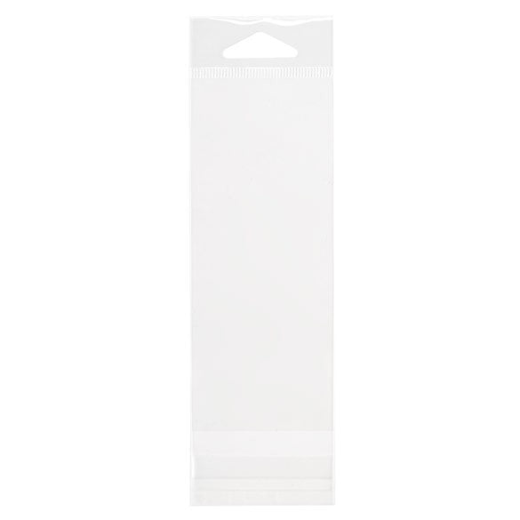 Sachet à trou de suspension refermable à transparence cristalline 5.6x14cm (100 pièces) [HB25]