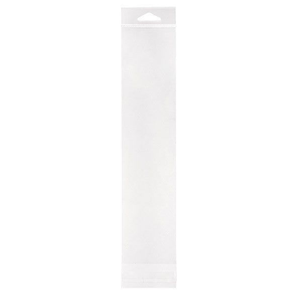 Sachet à trou de suspension refermable à transparence cristalline 7x30.6cm (100 pièces) [HB2H12]