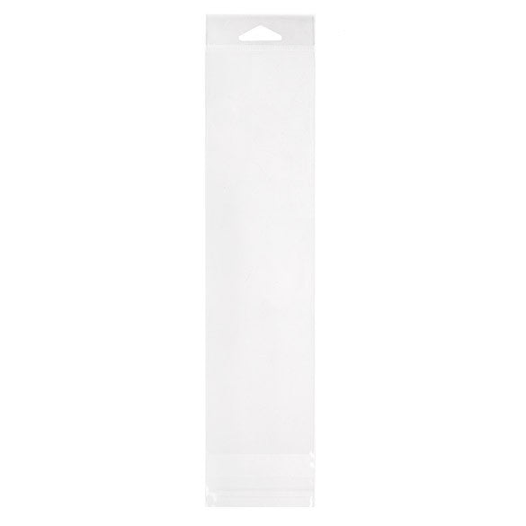 Sachet à trou de suspension refermable à transparence cristalline 7.6x28.3cm (100 pièces) [HB311]