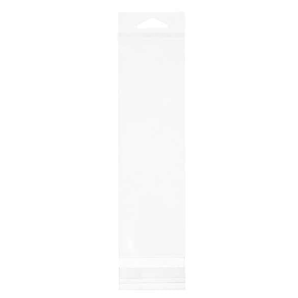 Sachet à trou de suspension refermable à transparence cristalline 6.4x20.9cm (100 pièces) [HB2X8]