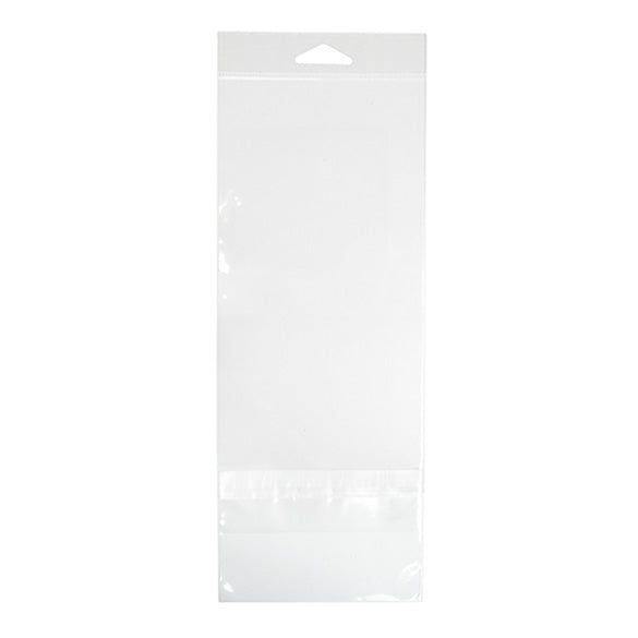 Sachet à trou de suspension refermable avec fermeture sécurisée 11x24.3cm (100 pièces) [HB49PC]
