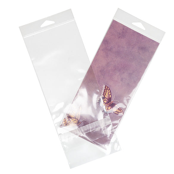 Sachet à trou de suspension refermable avec fermeture sécurisée 11x24.3cm (100 pièces) [HB49PC]