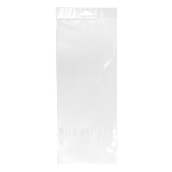 Sachet à trou de suspension refermable avec fermeture sécurisée 12.2x25.4cm (100 pièces) [HB49XPC]