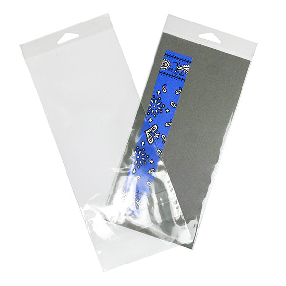 Sachet à trou de suspension refermable avec fermeture sécurisée 12.2x25.4cm (100 pièces) [HB49XPC]