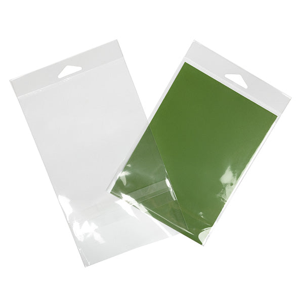 Sachet à trou de suspension refermable avec fermeture sécurisée 13x17.1cm (100 pièces) [HB6B2PC]