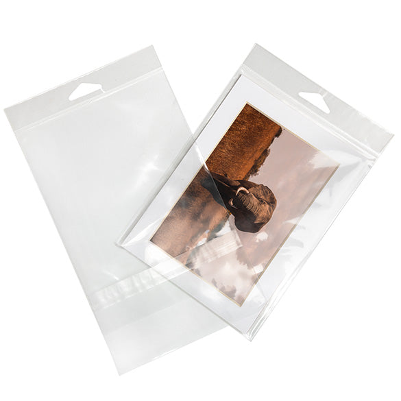 Sachet à trou de suspension refermable avec fermeture sécurisée 13.8x18.4cm (100 pièces) [HB75PC]