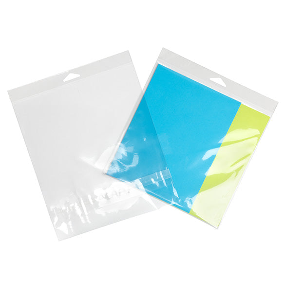 Sachet à trou de suspension refermable à transparence cristalline Fermeture sécurisée 21.4x21cm (100 pièces) [HB88PC]