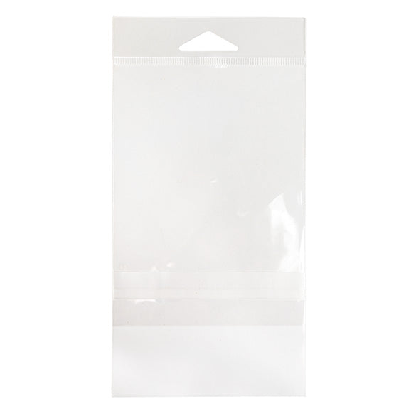 Sachet à trou de suspension à transparence cristalline avec fermeture sécurisée 9.7x13.2cm (100 pièces) [HB3X5PC]