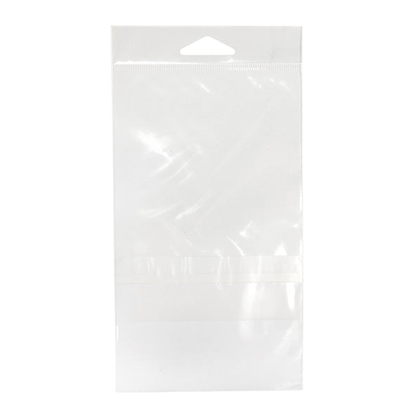 Sachet à trou de suspension refermable avec fermeture sécurisée 10.3x13.7cm (100 pièces) [HB4B1PC]