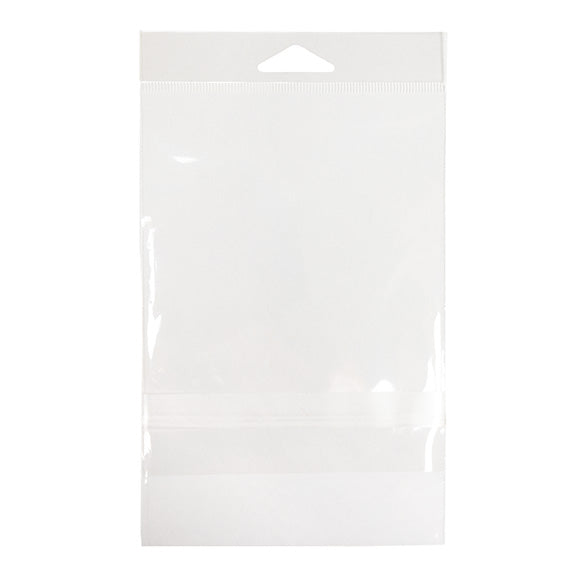 Sachet à trou de suspension refermable avec fermeture sécurisée 11.7x14.6cm (100 pièces) [HB54PC]