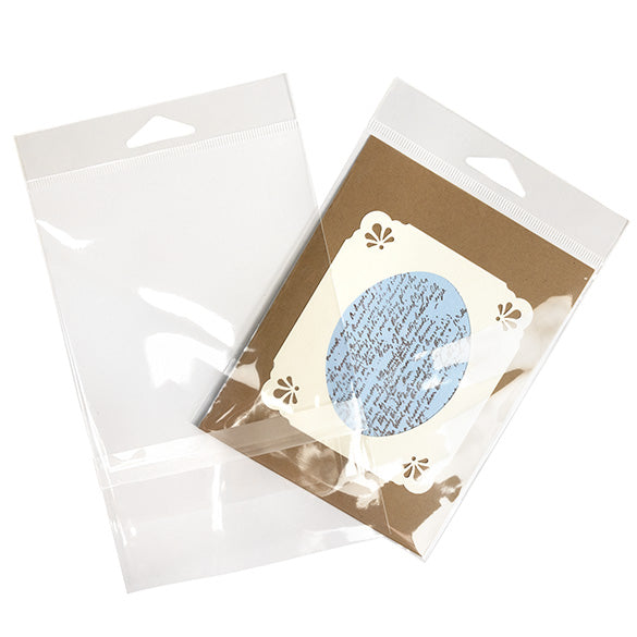 Sachet à trou de suspension refermable avec fermeture sécurisée 11.7x14.6cm (100 pièces) [HB54PC]