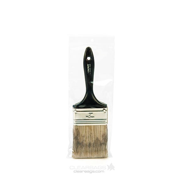 Sachet zip à transparence cristalline avec trou de suspension 10,2x25,4cm (100 pièces) [ZR410]