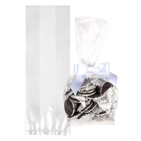 Sac à soufflet transparence cristalline 7.6x5.1x22.9cm (100 pièces) [GB11]