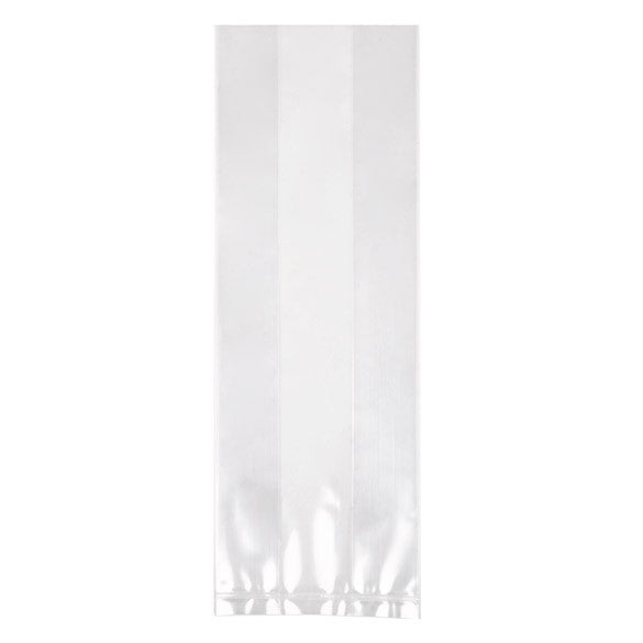 Sac à soufflet transparence cristalline 7.6x5.1x22.9cm (100 pièces) [GB11]