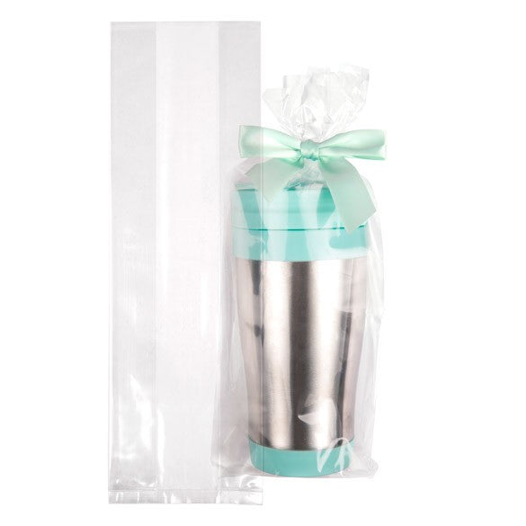 Sac à soufflet transparence cristalline 10.2x5.4x30.5cm (100 pièces) [GB15]