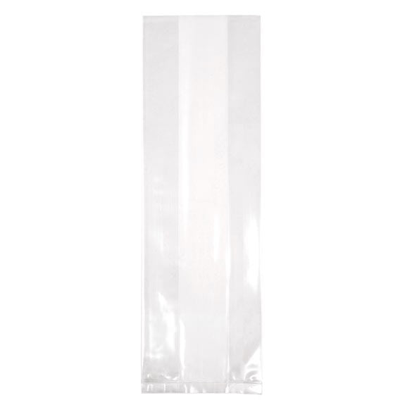 Sac à soufflet transparence cristalline 10.2x5.4x30.5cm (100 pièces) [GB15]