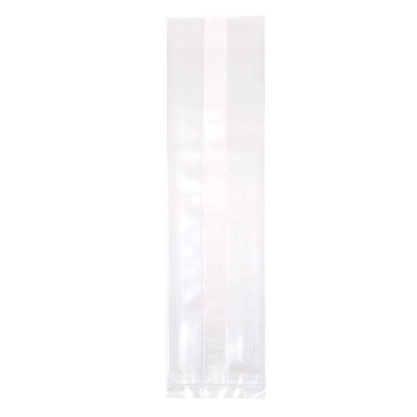 Sac à soufflet transparence cristalline 6.4x5.1x24.8cm (100 pièces) [GB22]