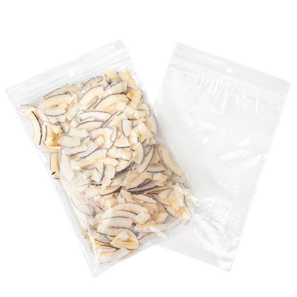 Sachet zip transparent PE-BD avec trou pour suspension 15,2x22,9cm (100 pièces) [2PR69]