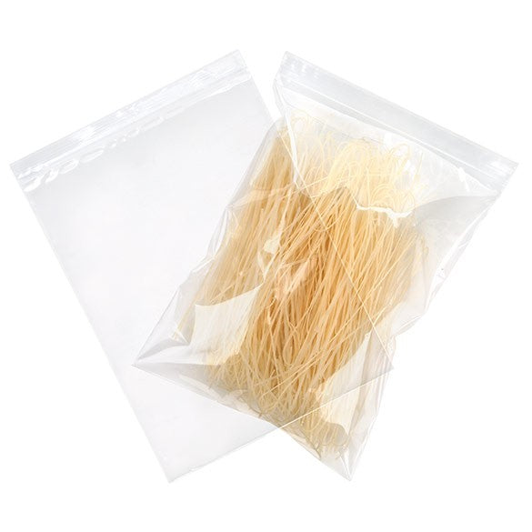 Sachet zip à transparence cristalline 75 microns avec trou pour suspension 22,9x30,5cm (100 pièces) [Z3R912]