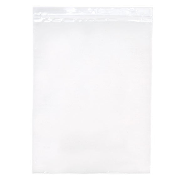 Sachet zip à transparence cristalline 75 microns avec trou pour suspension 22,9x30,5cm (100 pièces) [Z3R912]