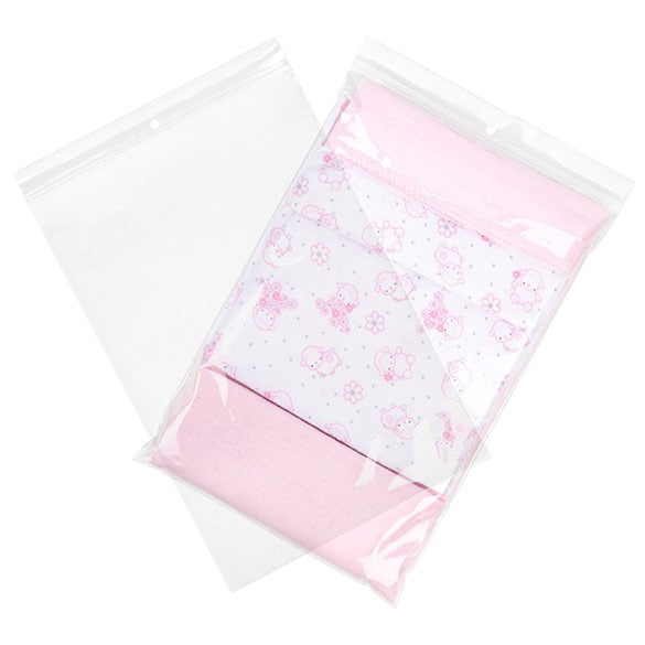 Sachet zip à transparence cristalline avec trou de suspension 20,3x30,5cm (100 pièces) [ZR812]