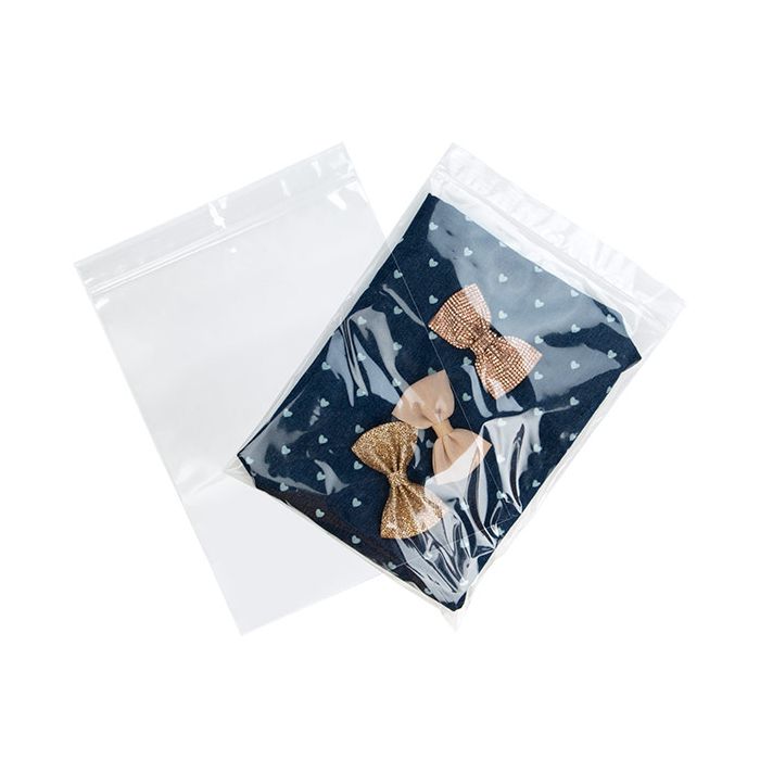 Grip Seal Bags with Hang and Vent-hole 18x23cm Crystal Clear PP 50 micron