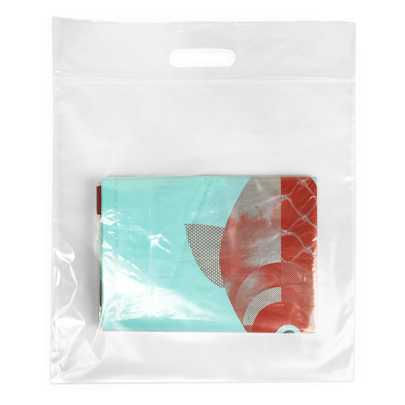 Sac à poignées transparent avec zip 33,6x33,6 + 6,4cm (100 Pièces) [ZH13CL5] LIQUIDATION