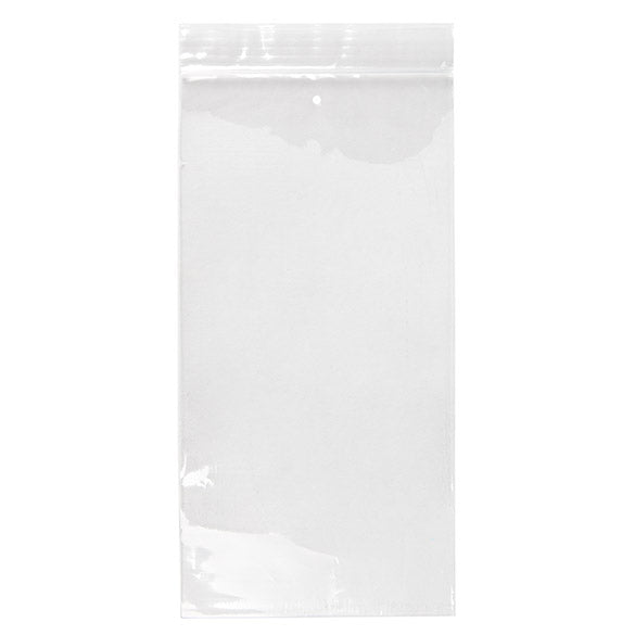 Sachet zip à transparence cristalline avec trou d'aération 10,2x20,3cm (100 pièces) [ZC48V]