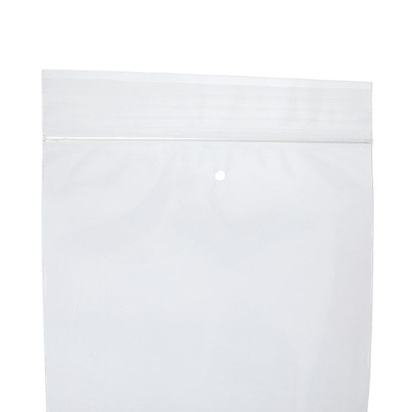 Sachet zip à transparence cristalline avec trou d'aération 10,2x20,3cm (100 pièces) [ZC48V]