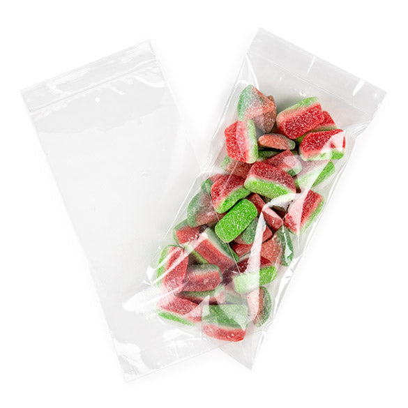 Sachet zip à transparence cristalline avec trou d'aération 10,2x20,3cm (100 pièces) [ZC48V]