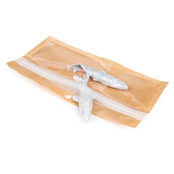 Sacs Zip écologiques Kraft 14x4.4cm (100 pièces) [HZBBE8KC]