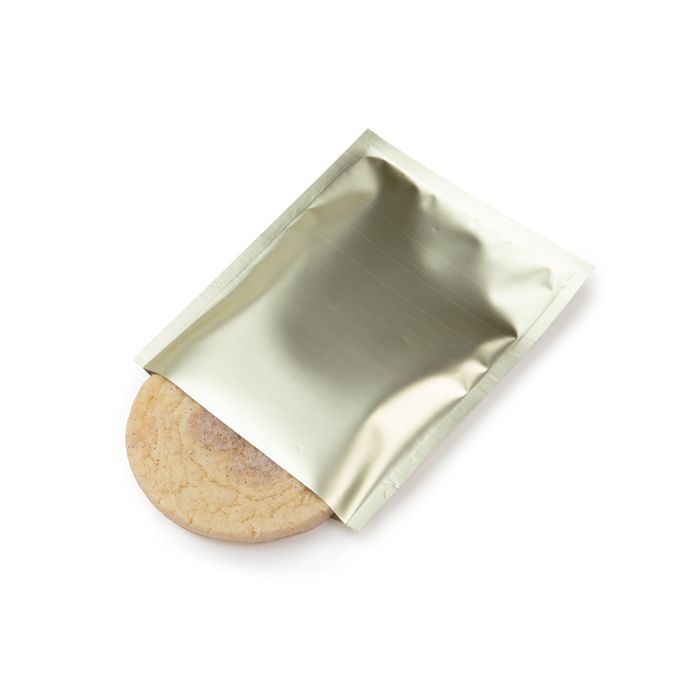 Single Use Child Resistant Bags Matte Gold 10,2x12,7cm