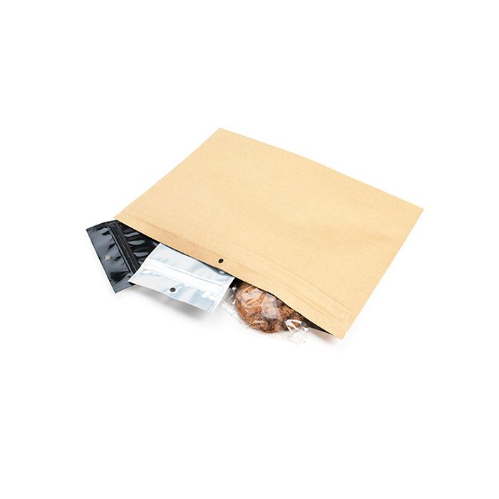 Sachet Doypack en papier kraft, résistant à l'épreuve des enfants 30,5 x 10 x 23 cm (100 pièces) [CRP129K]