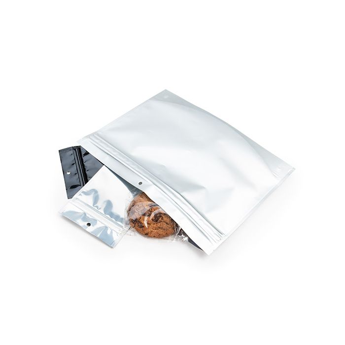 Sachet Doypack, Argent mat, résistant à l'épreuve des enfants 30,5 x 10 x 23 cm (100 pièces) [CRP129MS]