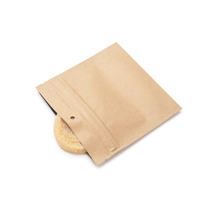 Sachets à fermeture résistants aux enfants en kraft 15,2 x 6,4 x 15,2 cm (100 pièces) [CRP66K]
