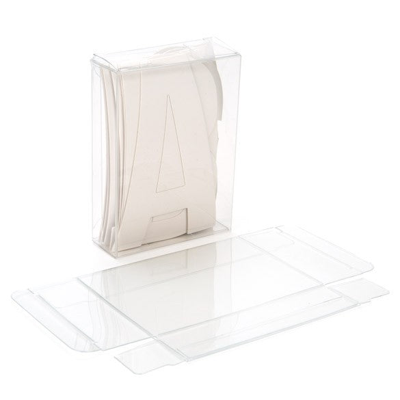 Boites cadeau plastique à transparence cristalline 7x2.5x9.5cm (25 Pièces) [FB93]