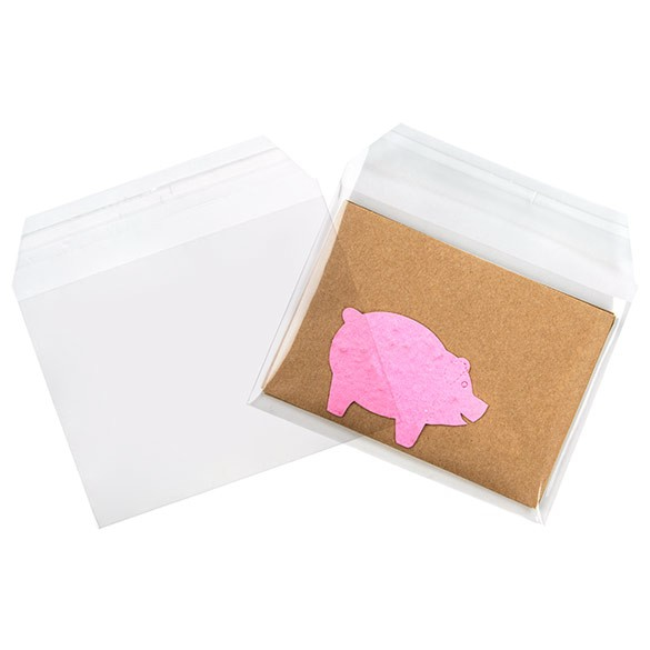 Sachet plastique transparence cristalline 14,4x10,8cm avec Rabat Adhésif (100 pièces) [B45SCT]
