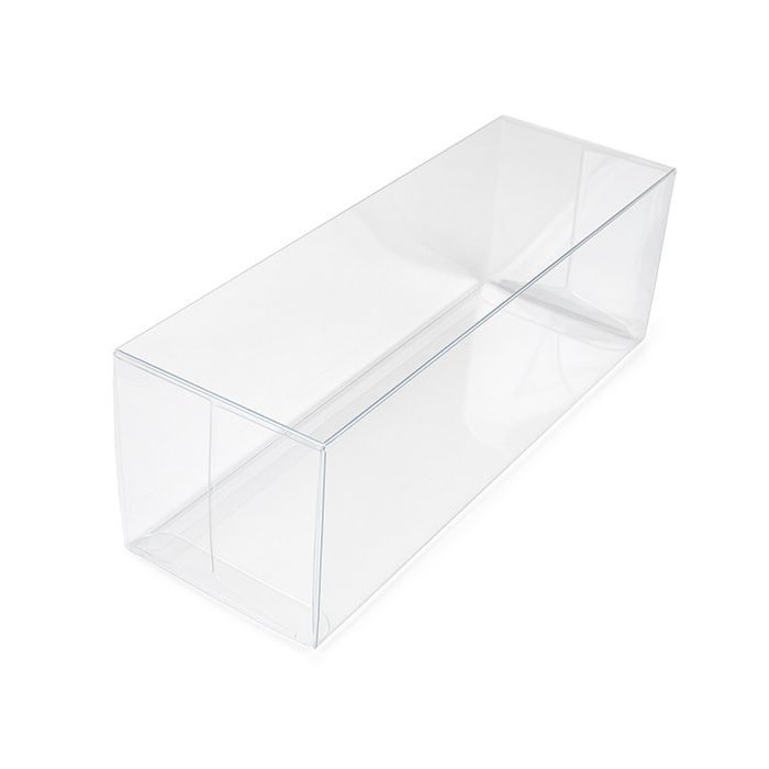 Boites cadeau plastique à transparence cristalline 7.8x7.8x23.2 cm (25 pièces) [FB300]