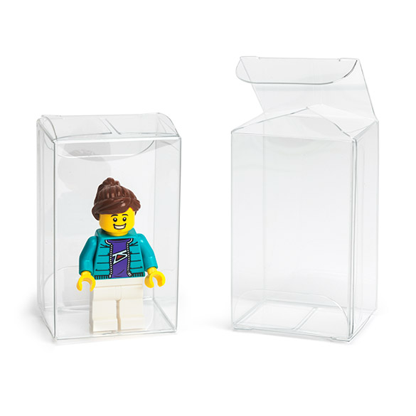 Boîtes cadeau plastique à transparence cristalline 3,5x2,9x5,7 cm (25 pcs) [FPB330]