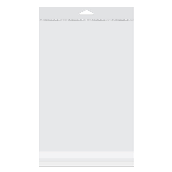 Sachet à trou de suspension refermable à transparence cristalline 20x27.6cm (100 pièces) [HB7X10]